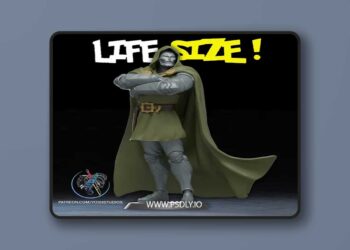 Life Size Dr Doom Statue – 3D Print Model STL