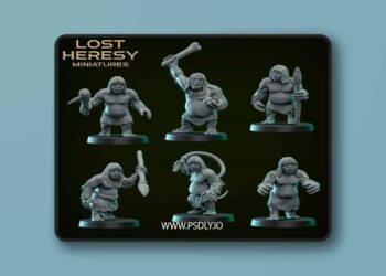 Lost Heresy Miniatures – Cave Cannibals – 3D Print Model STL
