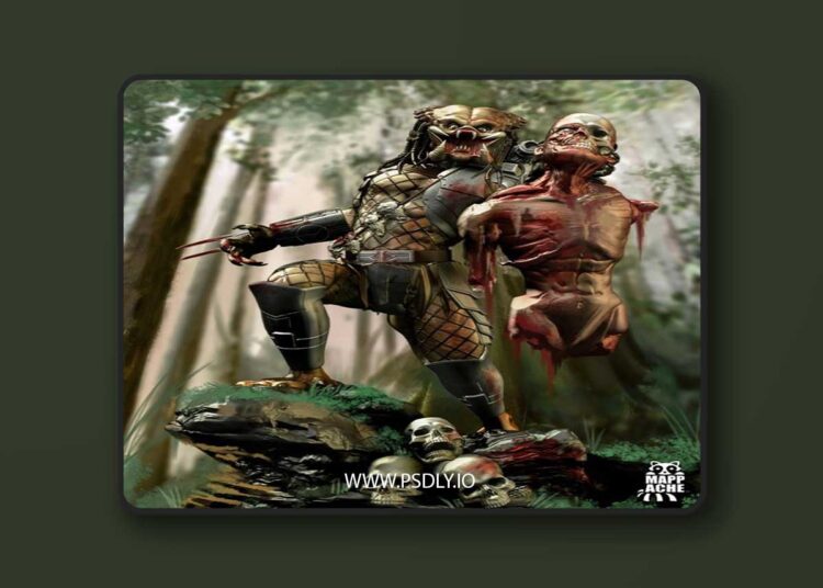 Mappache – Predator hunter – 3D Print Model STL 1 Mappache – Predator hunter – 3D Print Model STL