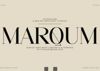 Marqum Art Deco Branding Font 1