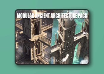 Modular Ancient Architecture Asset Pack - 3D Model