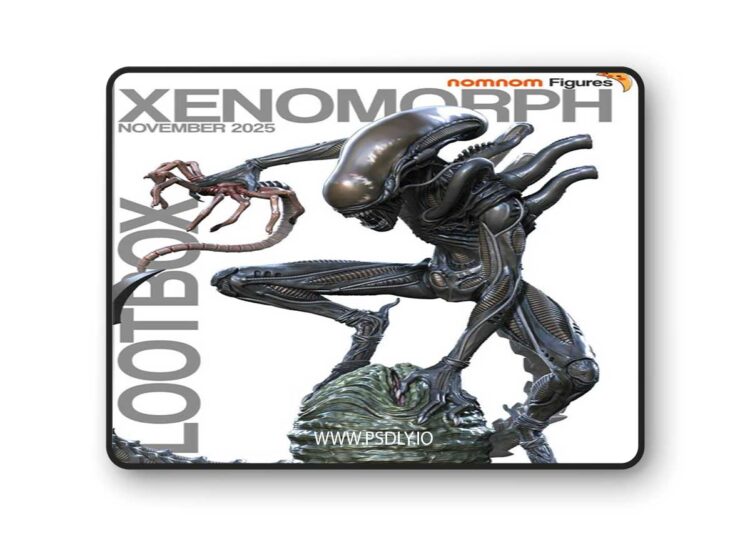 Nomnom Figures – Xenomorph from Alien – 3D Print Model STL 1 Nomnom Figures – Xenomorph from Alien – 3D Print Model STL