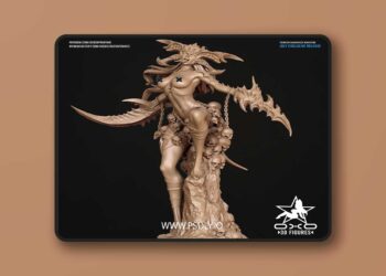 OXO3D Figures – Crimson Daemoness NSFW Version – 3D Print Model STL