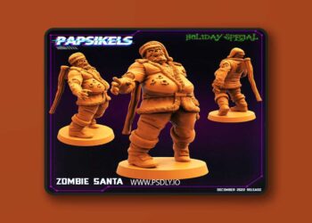 Papsikels Miniatures – Zombie Santa – 3D Print Model STL