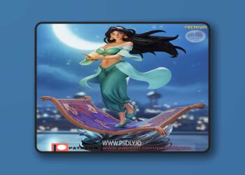 Peach Figure – Jasmine – 3D Print Model STL