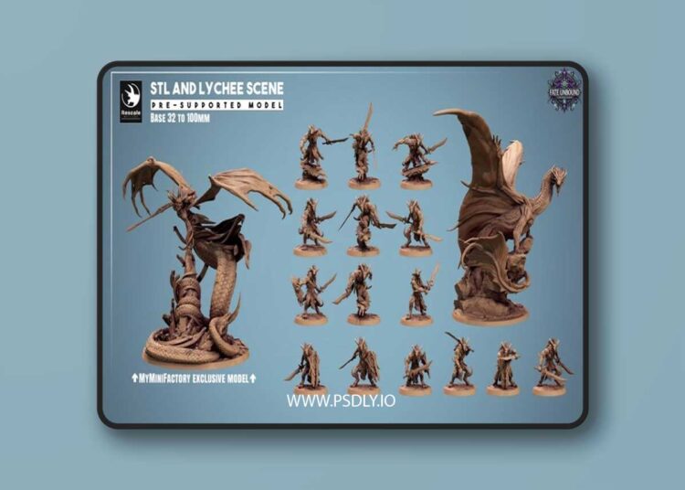 Rescale Miniatures – March 2025 – Fate Unbound – 3D Print Model 1 Rescale Miniatures – March 2025 – Fate Unbound – 3D Print Model