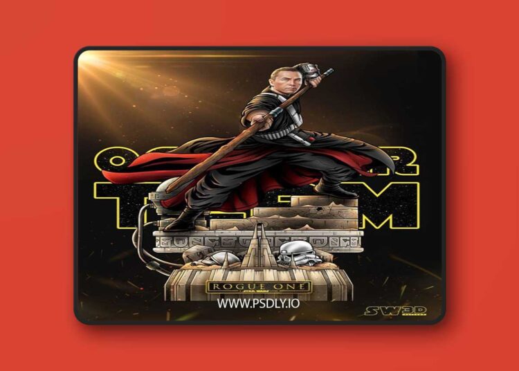 SW3D – Chirrut Imwe Sculpture – 3D Print Model STL 1 SW3D – Chirrut Imwe Sculpture – 3D Print Model STL