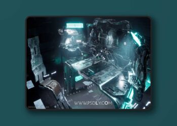 Sci-Fi Modular WorkStation - High Poly Kit Bash - Smart Materials (5.5)