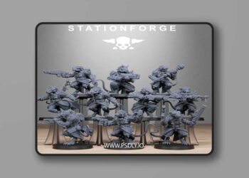 Station Forge – Corrupted Guard Raticus – 3D Print Model