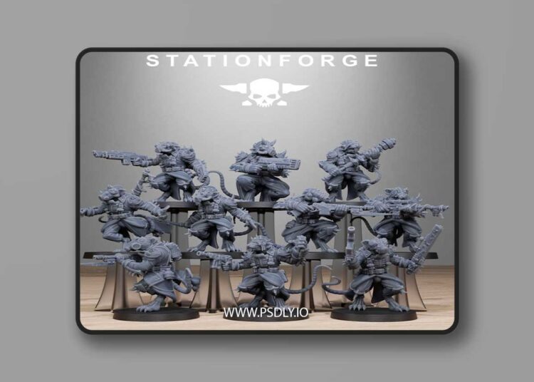 Station Forge – Corrupted Guard Raticus – 3D Print Model 1 Station Forge – Corrupted Guard Raticus – 3D Print Model
