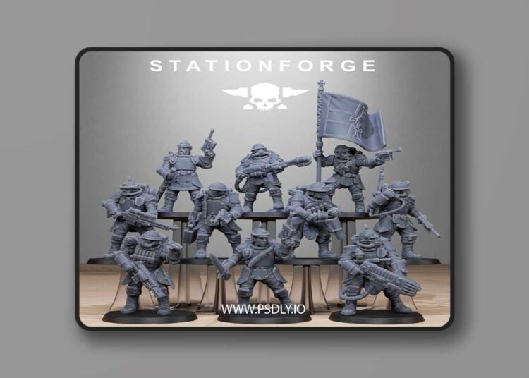 Station Forge – RoyalGuard Bastioneers – 3D Print Model 1 Station Forge – RoyalGuard Bastioneers – 3D Print Model