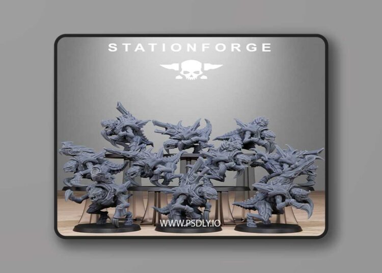 Station Forge – Xenarid Karnyxes – 3D Print Model 1 Station Forge – Xenarid Karnyxes – 3D Print Model