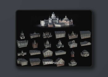 Stylized Building Library Vol.1 Kitbash Assets v1.0.1