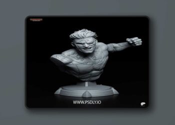 Tanuki Figures – Mark – Invincible Bust – 3D Print Model STL