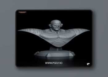 Tanuki Figures – Nappa – Dragon Ball Z Bust – 3D Print Model STL