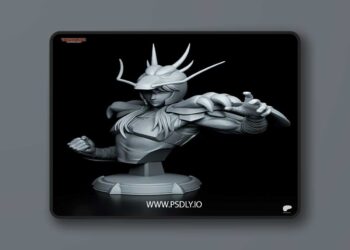 Tanuki Figures – Shiryu – Saint Seiya Bust – 3D Print Model STL