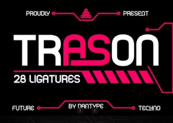 Trason – Futuristic Techno Display Typeface