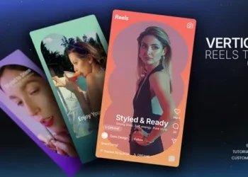 Videohive Vertical Reels Text Frames 61115721