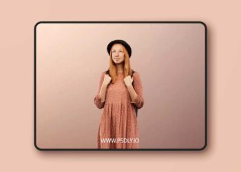 Walking Woman In Long Dress low poly 3d model