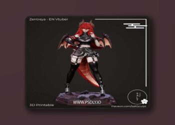 Zentreya – EN Vtuber – 3D Print Model STL