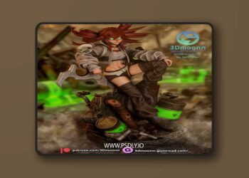 3Dmoonn – Gachiakuta – Riyo Reaper – 3D Print Model
