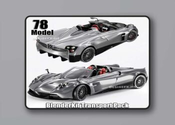 78 BlenderKit Transport Pack