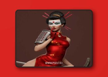 Abe3D – Katana Bombshell – 3D Print Model