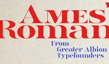 Ames Roman Font Family 16xOTF
