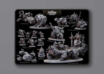 Bestiarum Miniatures – December Collections – Return to the Crimson Grove – 3D Print Model