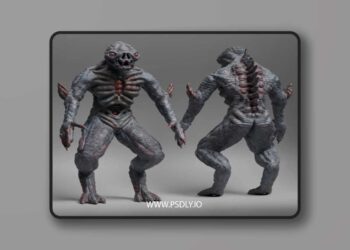 BlenderKit Monsters Pack 3 3D Model