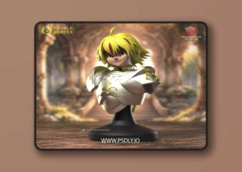 Double Vertex – Saber Richard I – Fate – Strange Fake Bust Figure – 3D Print Model STL