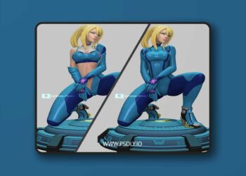 EllaArt – Metroid Samus Aran – 3D Print Model STL