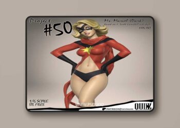 Francis Quez – Project 50 – Ms. Marvel – 3D Print Model STL