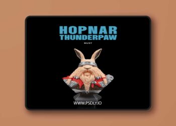 Hopnar Thunderpaw Bust – 3D Print Model STL