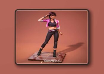 Kuru Figure – Dispatch – Invisigal – 3D Print Model STL