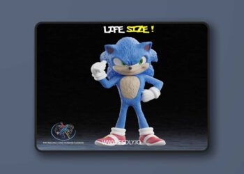 Life Size Sonic – 3D Print Model STL