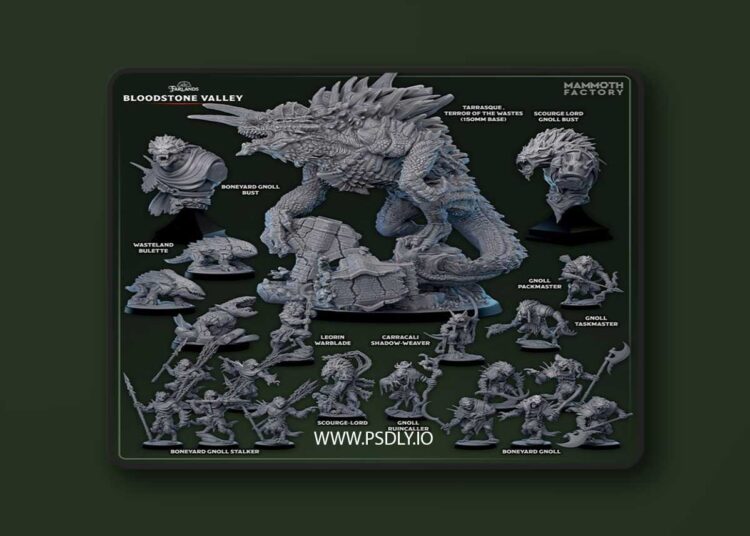 Mammoth Factory – September 2025 – The Farlands – Bloodstone Valley – 3D Print Model 1 Mammoth Factory – September 2025 – The Farlands – Bloodstone Valley – 3D Print Model
