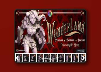 Moonlight Minis – November 2025 – Wonderland Part 1 – 3D Print Model