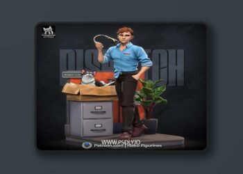 Neko Figurines – Dispatch – Robert – 3D Print Model STL