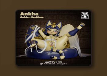 Onagaba – Ankha Golden Bedtime – 3D Print Model