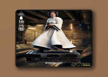 SW3D – Leia Organa Sculpture – 3D Print Model STL