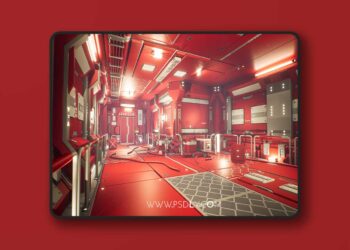 Sci-Fi Corridor - Low Poly Environment (5.7)