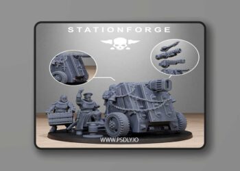 Station Forge – RoyalGuard Light Artillery – 3D Print Model