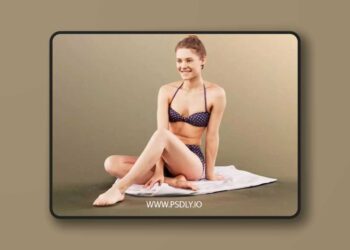 Sweet Bikini Girl Bathing Suit Beach Spa Sauna 3D Model