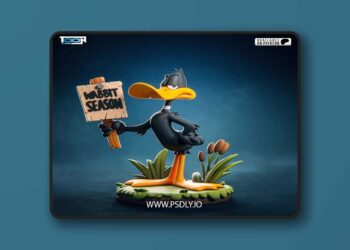Toon Studios – Daffy Duck – 3D Print Model STL