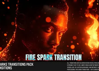 Videohive Fire Sparks Transitions Pack For DaVinci Resolve 61680036