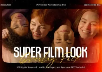 Videohive Super Film Look Overlay Pack for After Effects 61537725
