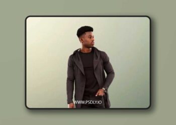 Walking Casual Black Man low poly 3d Model