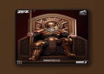 ZEZ Studio – Odin on Throne – 3D Print Model STL