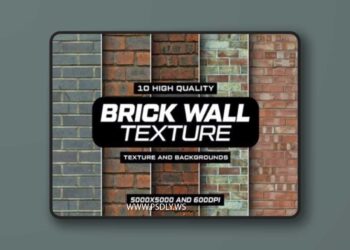10 Brick Wall Texture Pack